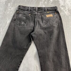 Wrangler Cowboy Cut Jeans Mens 33x33 Gray Charcoal Denim Straight Leg 13MWZ